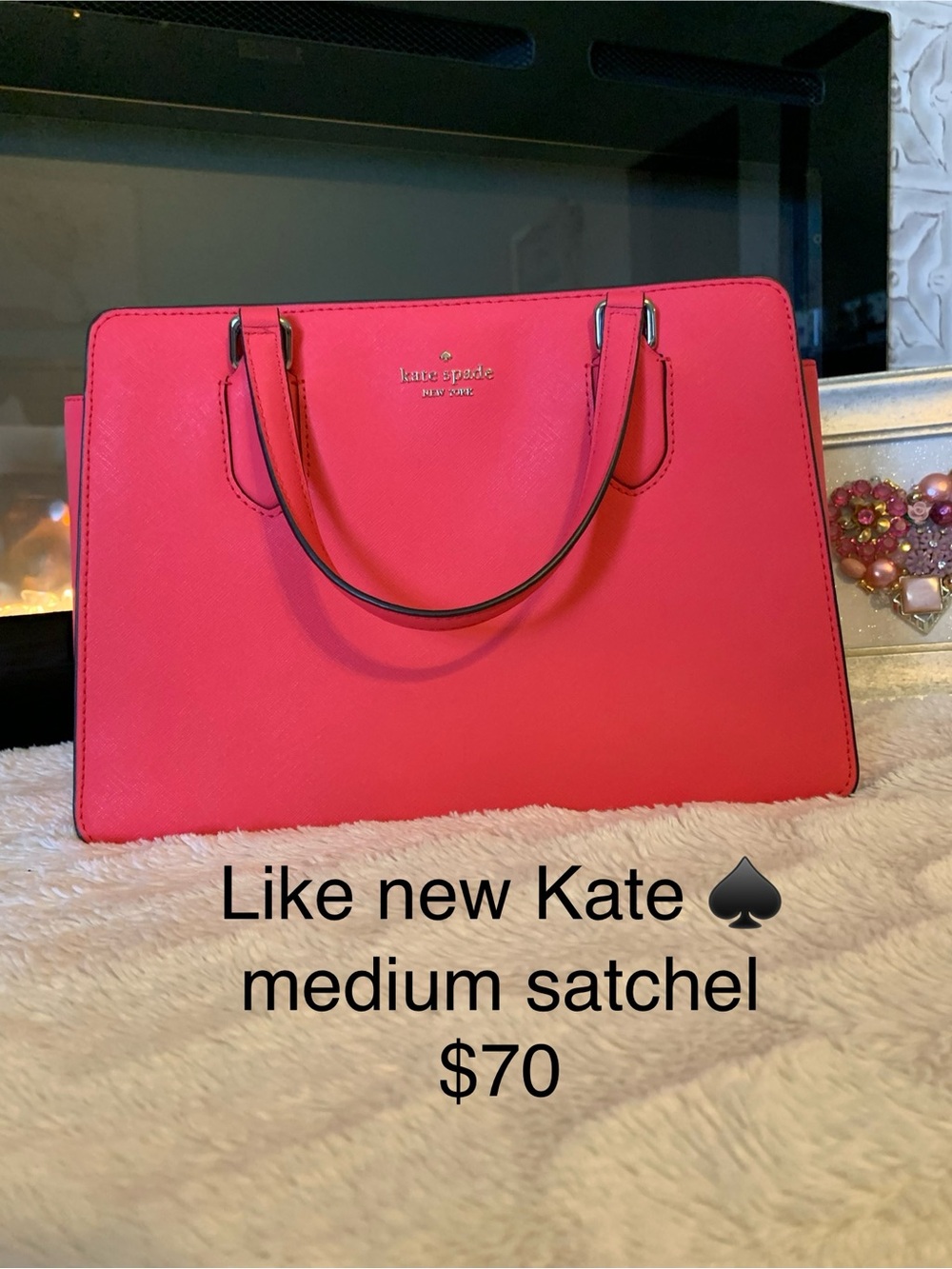 kate spade Bright Pink Structured Satchel
